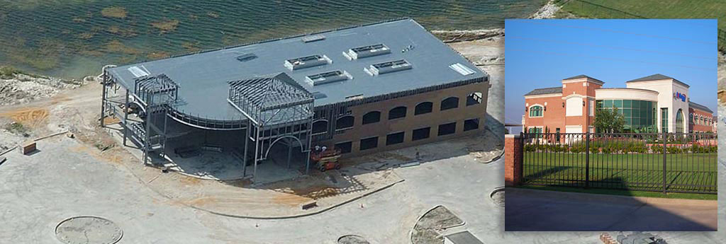 Structural steel headquarter building